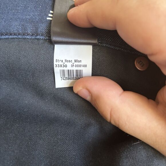 Mott and Bow Men Straight Mosco Jeans 33x30‎ Relaxed Comfort Stretch Light Wash - Picture 11 of 11